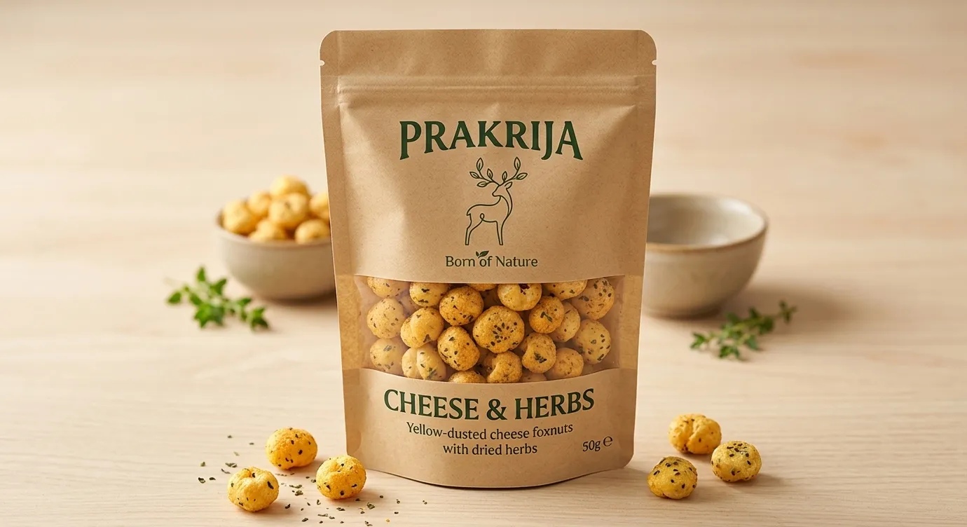 Cheese and Herbs Makhana Savoury Snack