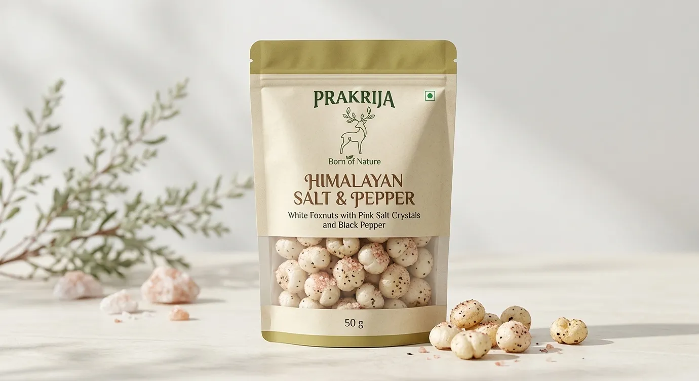 Himalayan Salt and Pepper Makhana Snack