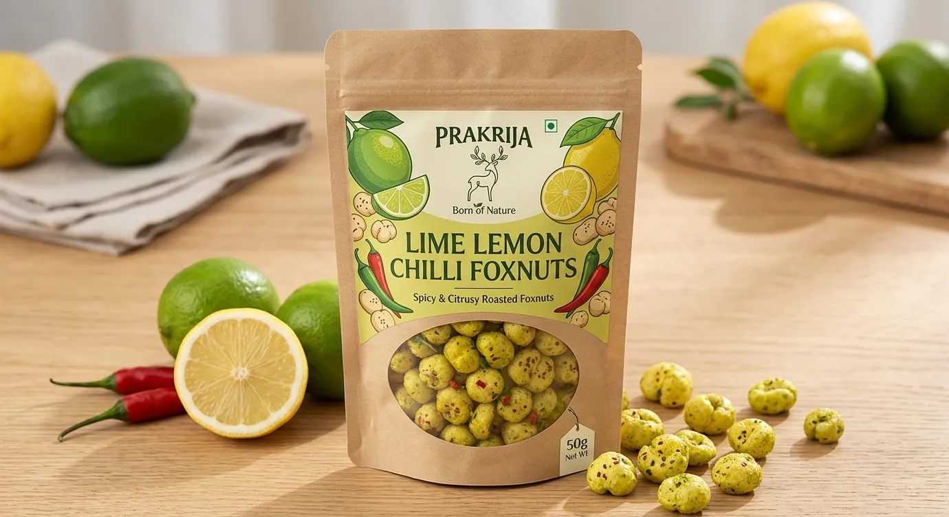 Lime Lemon Chilli Tangy Makhana Snack