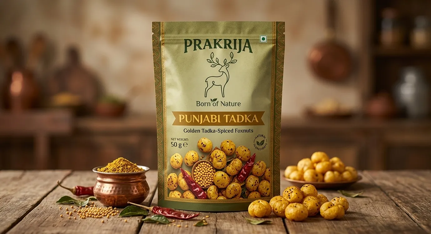 Punjabi Tadka Makhana Cumin Mustard Snack